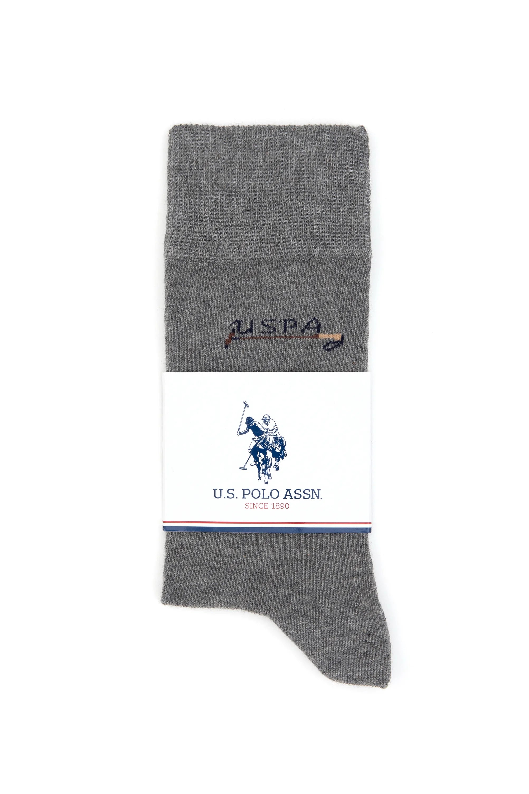 U.S. Polo Assn._Grey Melange_Grey Melange Socks_A081SZ013P01 GALI-SK25_VR086_04