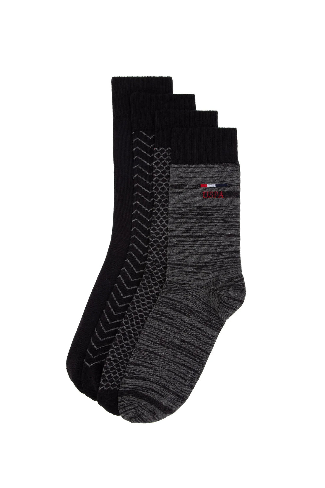 U.S. Polo Assn._Black_Black Socks With Logo_A081SZ013P01 MARVEL-SK25_VR046_01