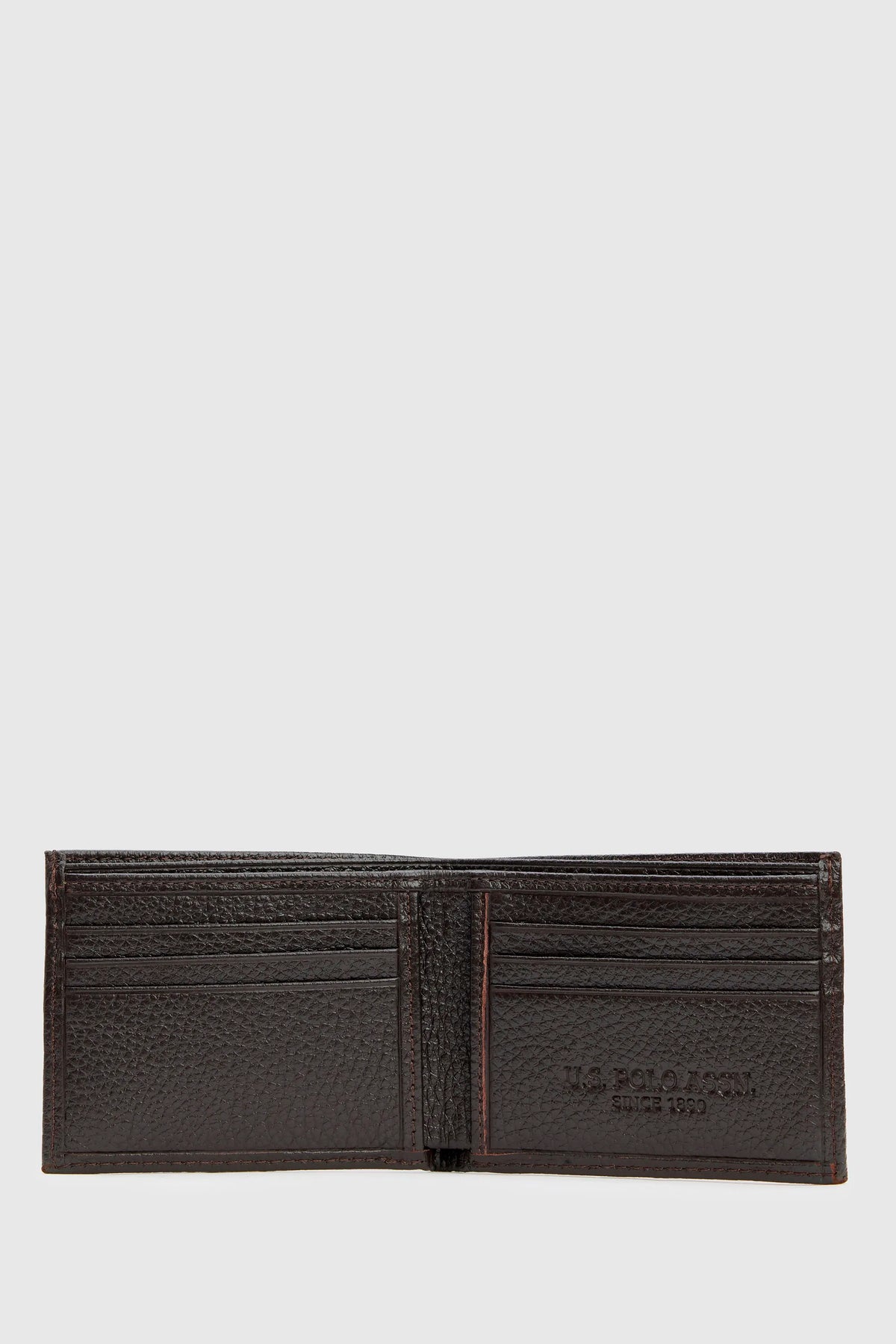 U.S. Polo Assn. Brown Men Brown Leather Bifold Wallet SKU: A081SZ0CD0 PU-16793_VR029 Image 04