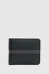 U.S. Polo Assn. Black Men Black Striped Leather Bifold Wallet SKU: A081SZ0CD0 PU-16898_VR046 Image 01