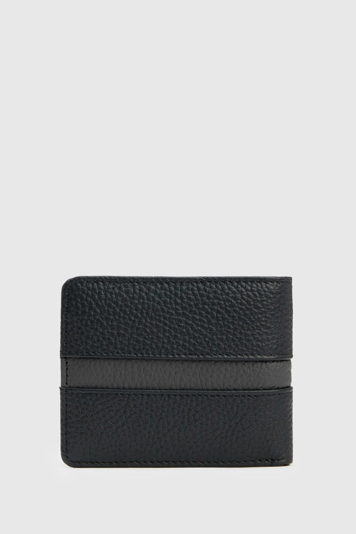 U.S. Polo Assn. Black Men Black Striped Leather Bifold Wallet SKU: A081SZ0CD0 PU-16898_VR046 Image 03