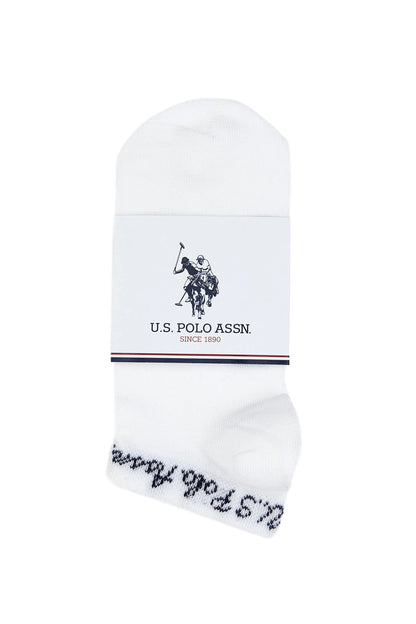 U.S. Polo Assn. White Women White 5 Pack Ankle Socks SKU: A082SZ013P02 CORA-5-SK25_BY0001 Image 04