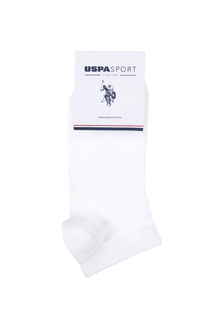 U.S. Polo Assn. White Women White 2 Pack Quarter Socks SKU: A082SZ013P02 SPORTY-SK25_VR013 Image 04