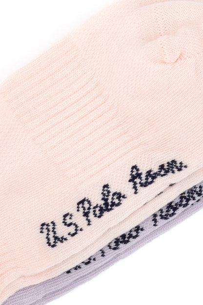 U.S. Polo Assn. Light Pink Women Light Pink 2 Pack Ribbed Socks SKU: A082SZ013P02 SPORTY-SK25_VR078 Image 03