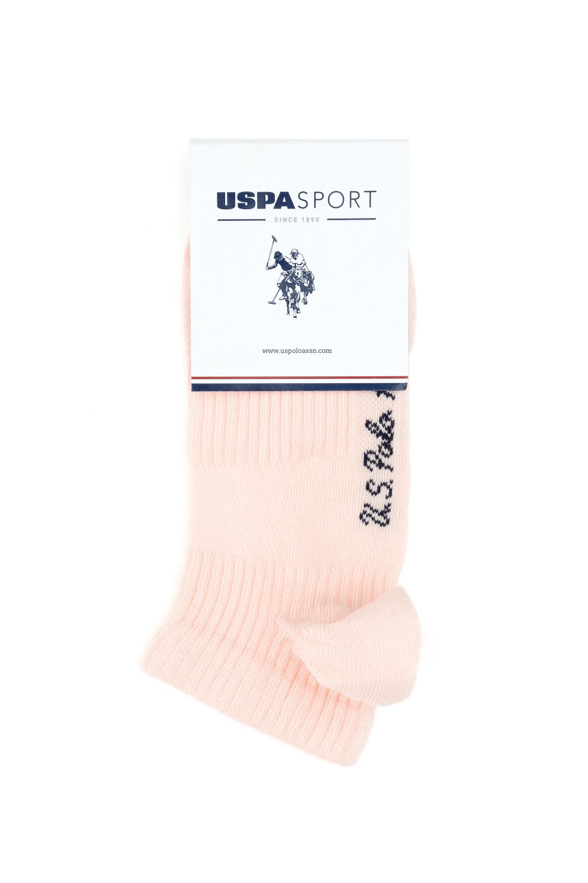 U.S. Polo Assn. Light Pink Women Light Pink 2 Pack Ribbed Socks SKU: A082SZ013P02 SPORTY-SK25_VR078 Image 04