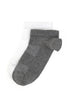 U.S. Polo Assn. Grey Melange Women Grey Melange 2 Pack Ankle Socks SKU: A082SZ013P02 SPORTY-SK25_VR086 Image 01