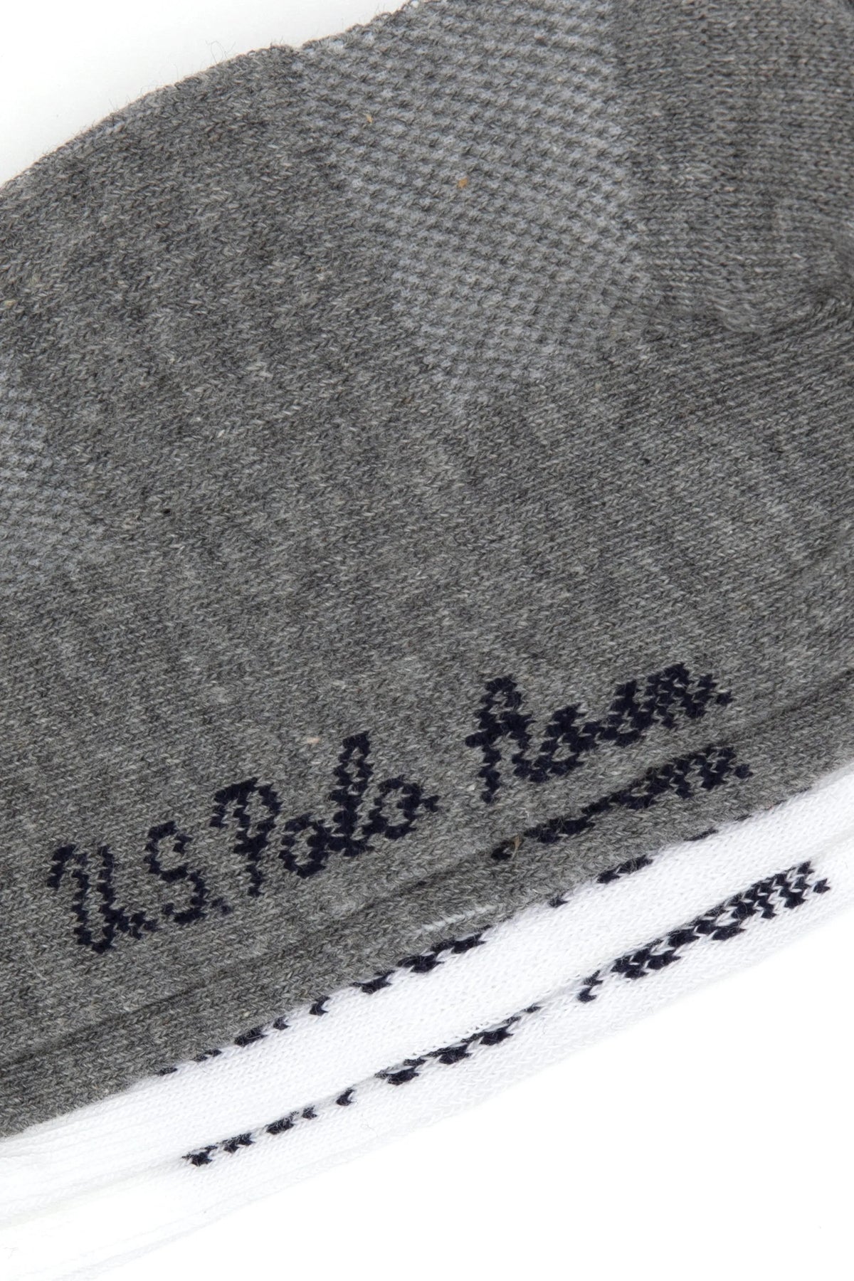 U.S. Polo Assn. Grey Melange Women Grey Melange 2 Pack Ankle Socks SKU: A082SZ013P02 SPORTY-SK25_VR086 Image 03