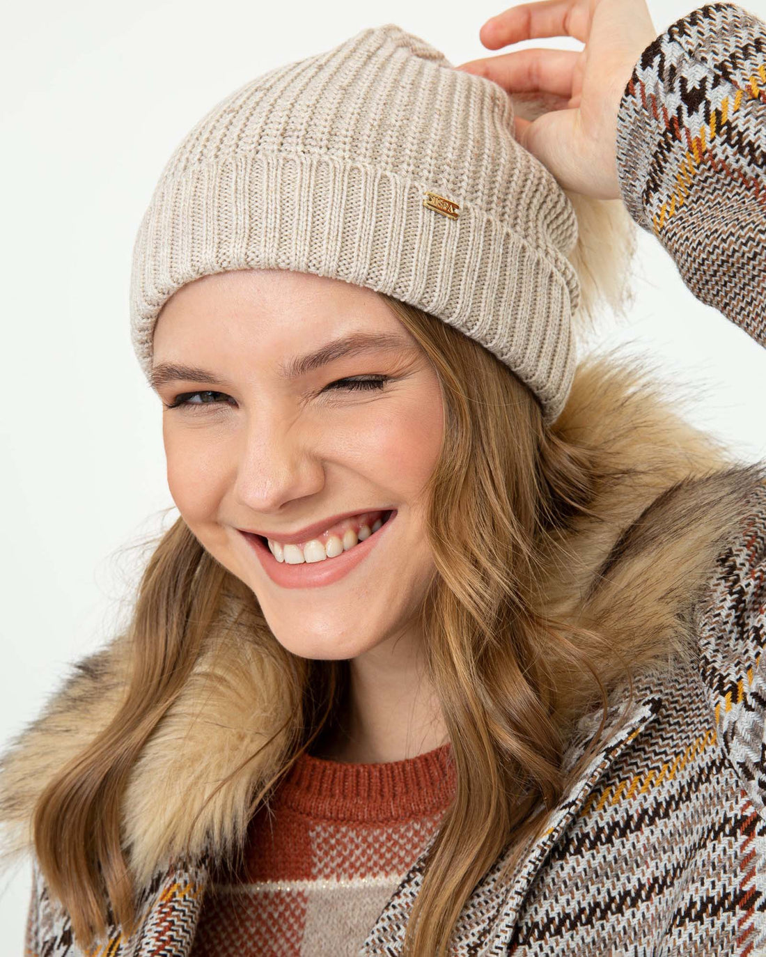 Beige Beret U.S. Polo Assn.