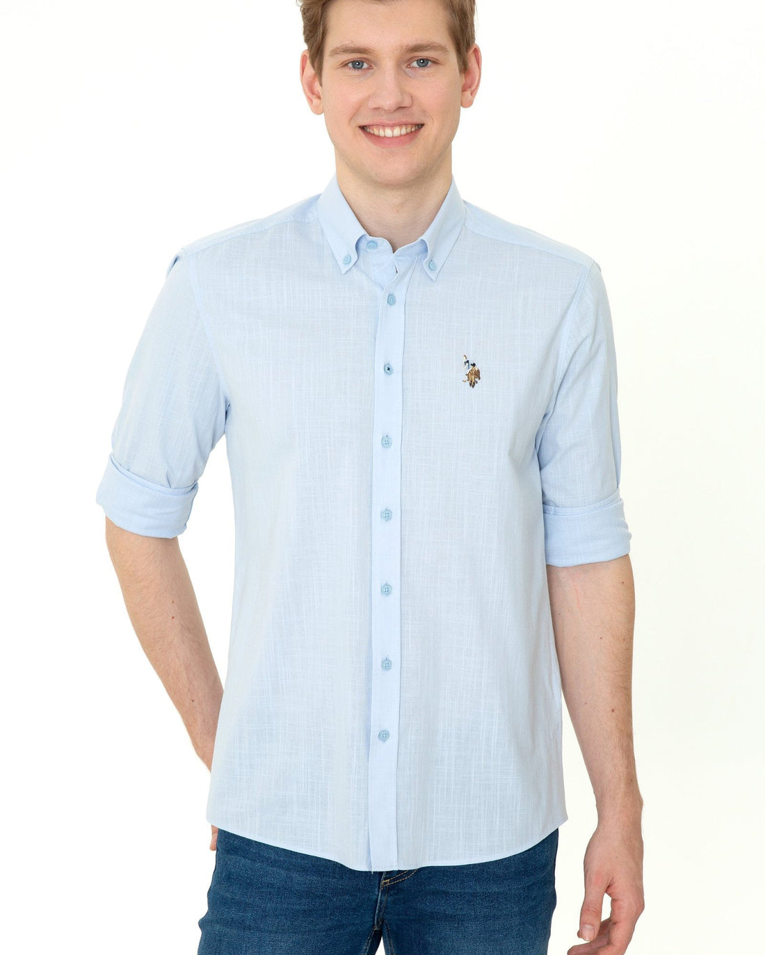 Light Blue Shirt Long Sleeve U.S. Polo Assn.