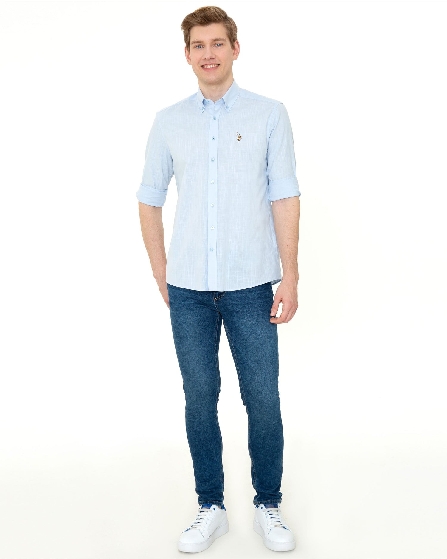 Light Blue Shirt Long Sleeve U.S. Polo Assn.