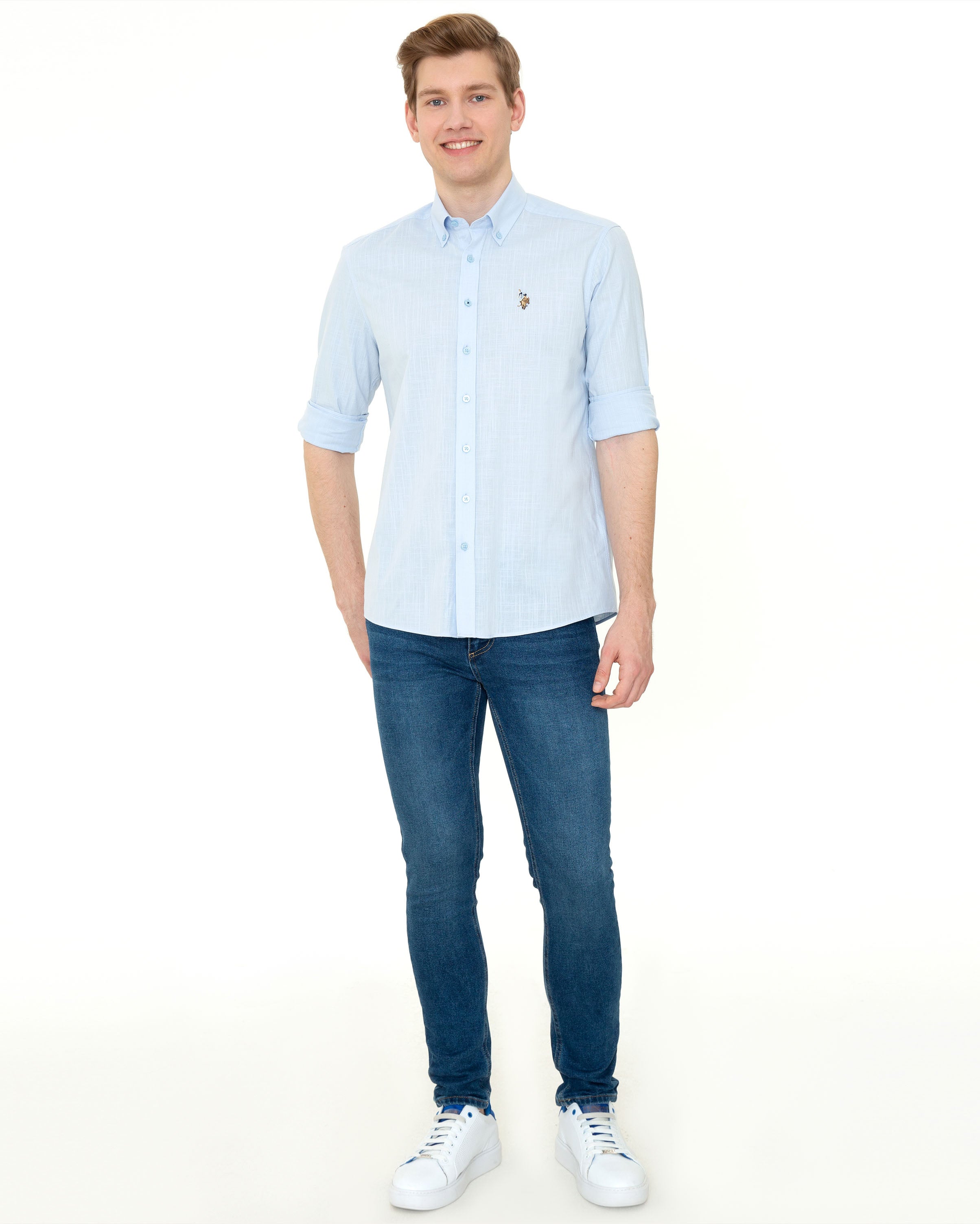 Light Blue Shirt Long Sleeve U.S. Polo Assn.