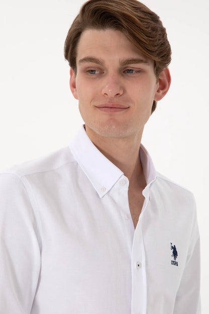 U.S. Polo Assn. White Men White Long Sleeve Shirt SKU: G081GL0040 2083841_VR013 Image 02