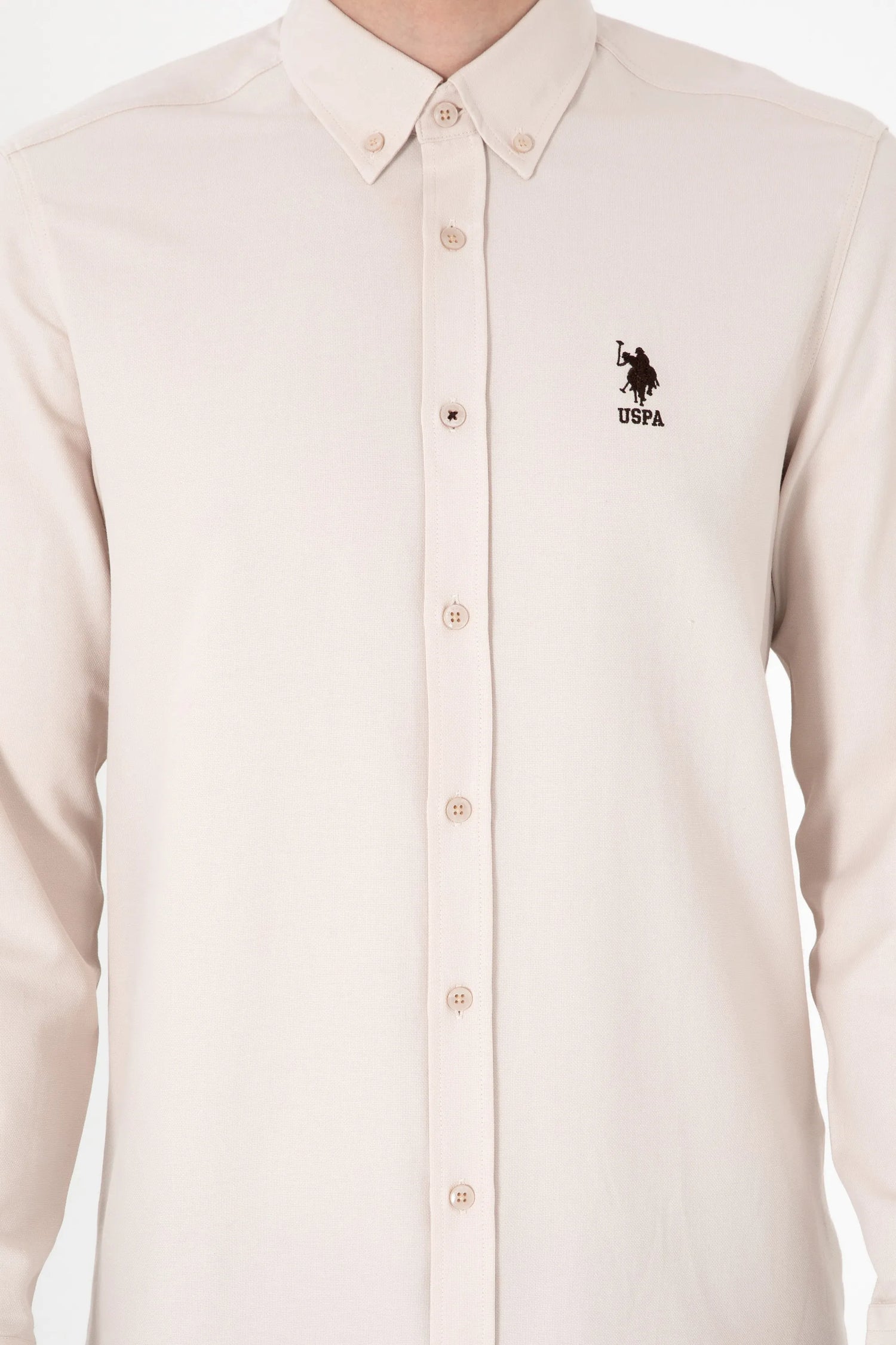 U.S. Polo Assn. Stone Men Stone Long Sleeve Shirt SKU: G081GL0040 2083841_VR049 Image 06