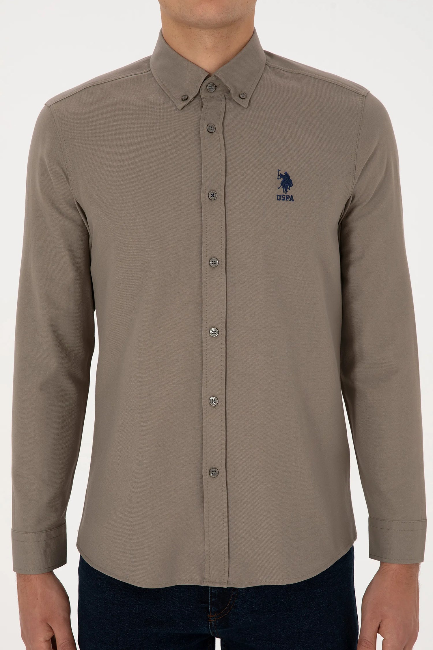 U.S. Polo Assn. Vison Men Vison Shirt Long Sleeve SKU: G081GL0040 2083841_VR052 Image 06