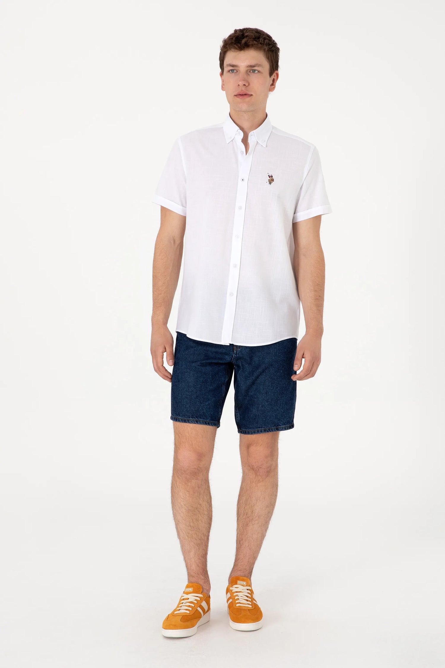 U.S. Polo Assn. White Men White Shirt SKU: G081GL0040 2083854_VR013 Image 04