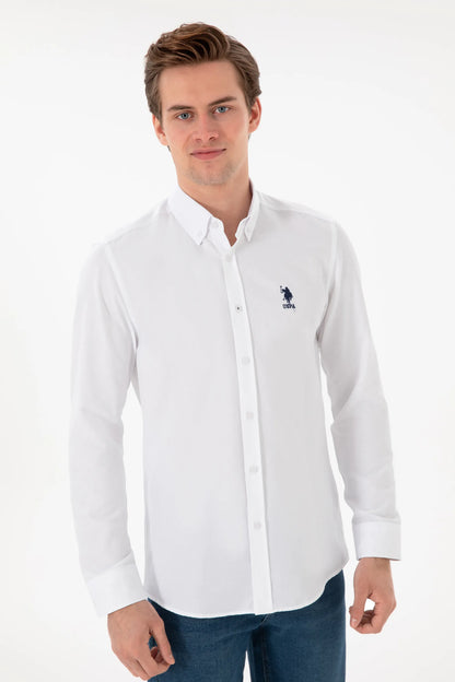 U.S. Polo Assn. White Men White Long Sleeve Shirt SKU: G081GL0040 2084085_VR013 Image 03