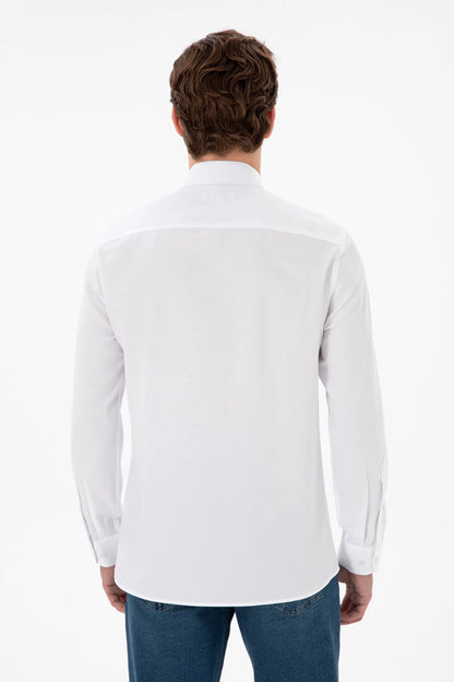 U.S. Polo Assn. White Men White Long Sleeve Shirt SKU: G081GL0040 2084085_VR013 Image 05