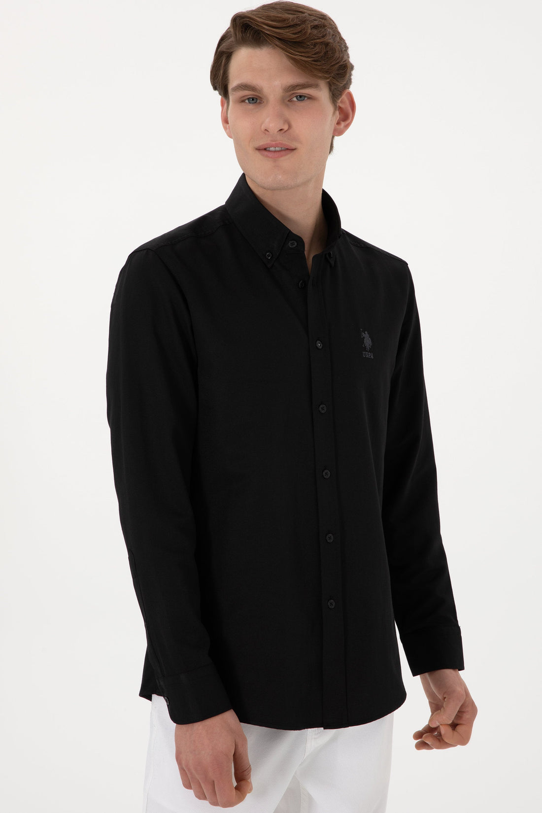 U.S. Polo Assn._Black Shirt Long Sleeve_G081GL0040 2084126_VR046_03