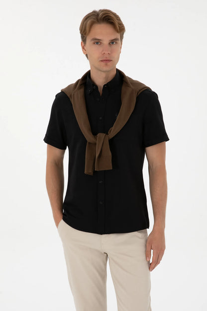 U.S. Polo Assn. Black Men Black Shirt SKU: G081GL0040 2084143_VR046 Image 03