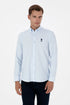 U.S. Polo Assn. Light Blue Men Light Blue Long Sleeve Button Down Oxford Shirt SKU: G081GL0040 2225592_VR003 Image 01