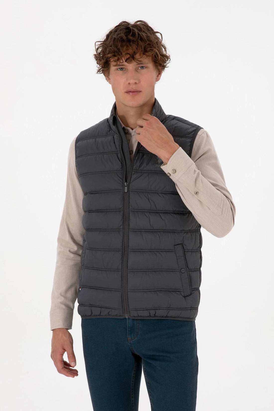 U.S. Polo Assn._Grey_Grey Puffer Vest_G081GL0100 2246396_VR024_01