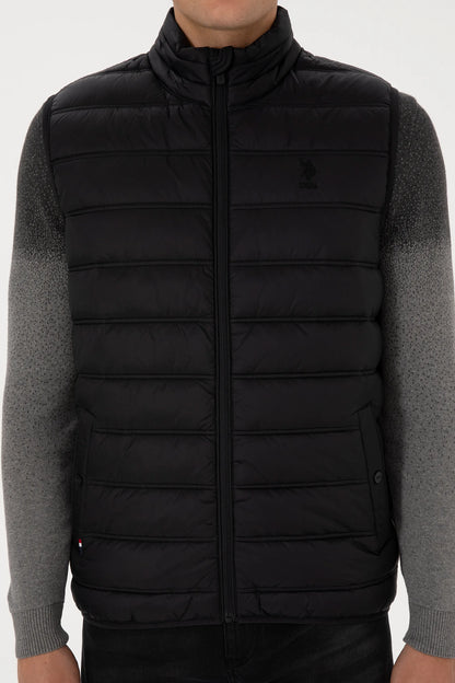 U.S. Polo Assn._Black_Black Vest Jacket_G081GL0100 2246396_VR046_06