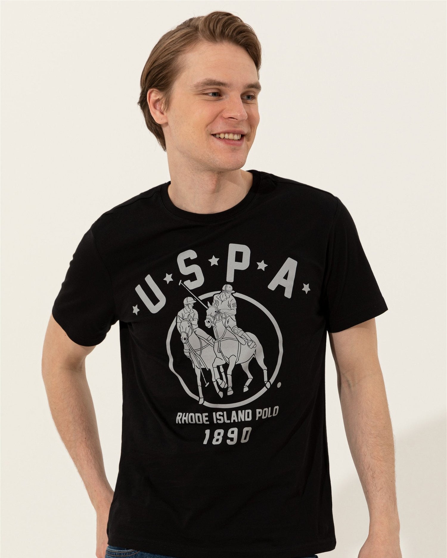 Black Crew Neck T-Shirt U.S. Polo Assn.