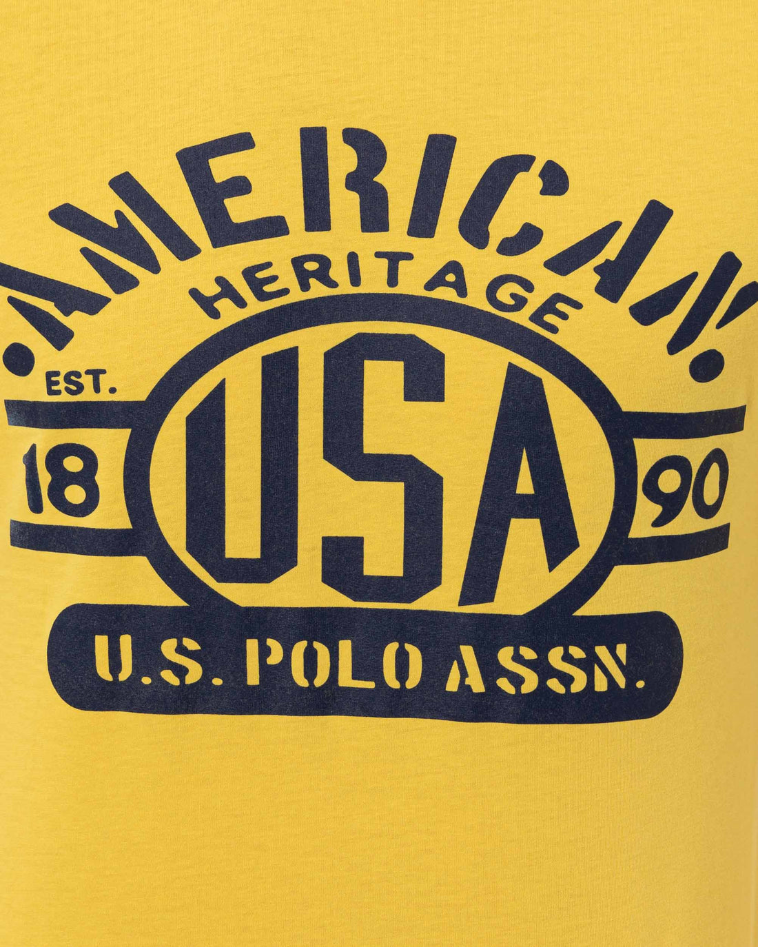 Yellow Crew Neck T-Shirt U.S. Polo Assn.
