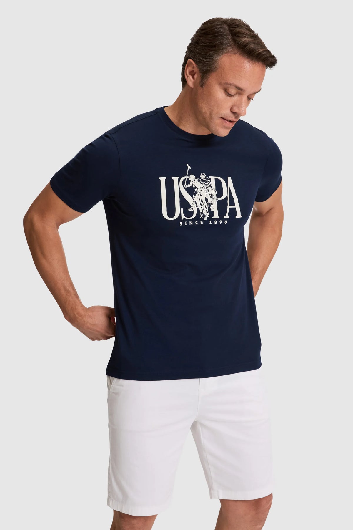 U.S. Polo Assn. Navy Men Navy Short Sleeve Printed T-Shirt SKU: G081GL0110 PU-10369_VR033 Image 03