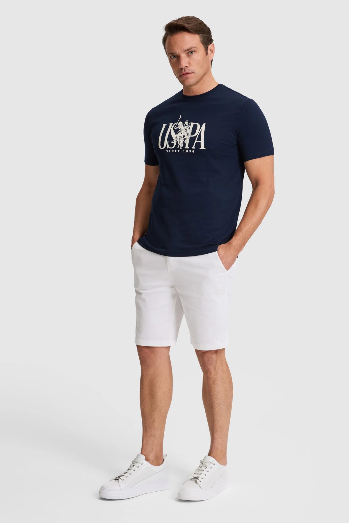 U.S. Polo Assn. Navy Men Navy Short Sleeve Printed T-Shirt SKU: G081GL0110 PU-10369_VR033 Image 04