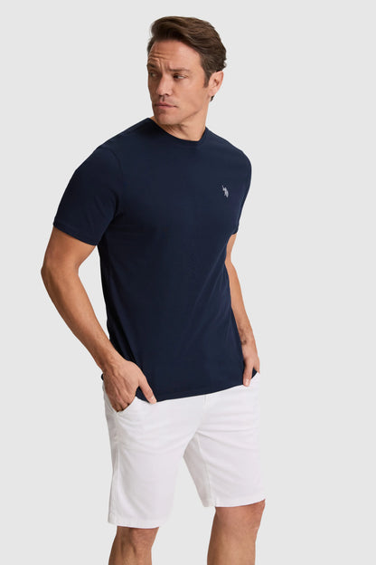 U.S. Polo Assn. Navy Men Navy Short Sleeve Cotton T-Shirt SKU: G081GL0110 PU-8732_VR033 Image 03