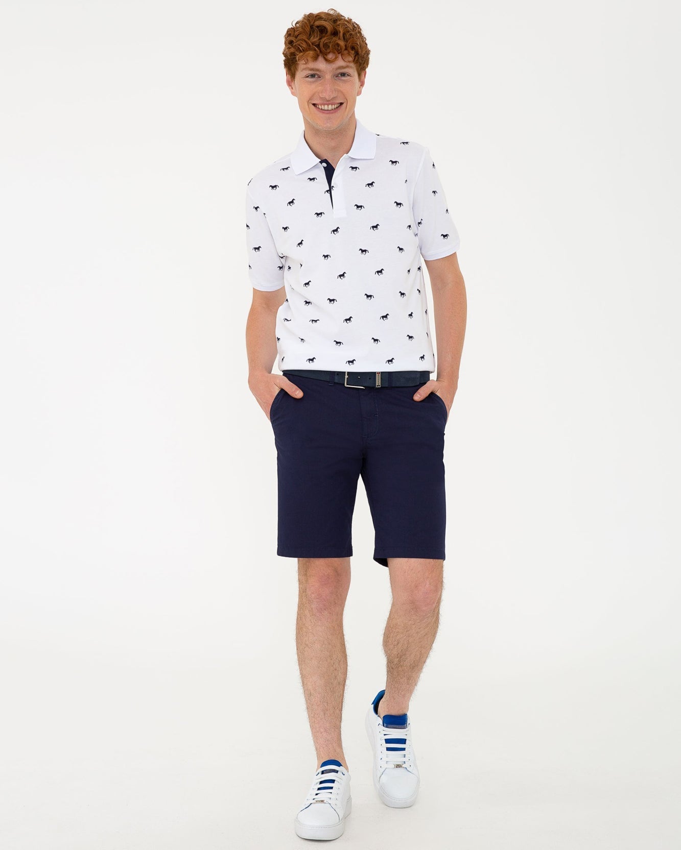 Dark Blue Woven Bermuda Capri U.S. Polo Assn.