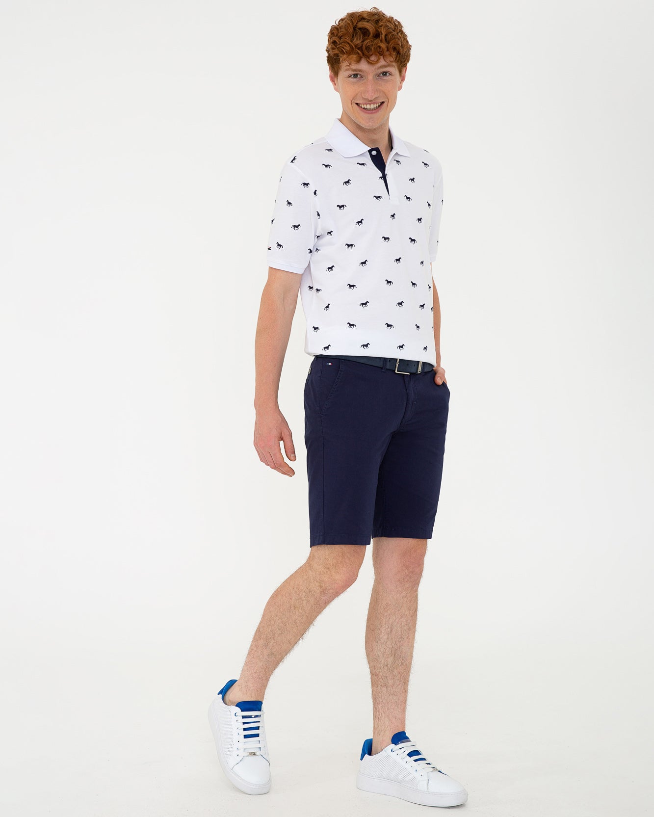 Dark Blue Woven Bermuda Capri U.S. Polo Assn.