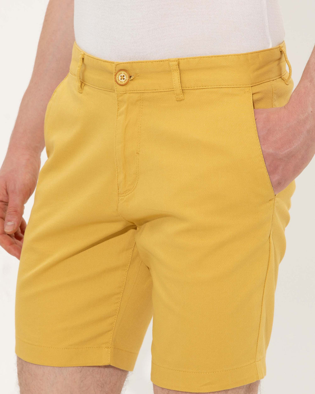 Yellow Woven Bermuda Capri U.S. Polo Assn.