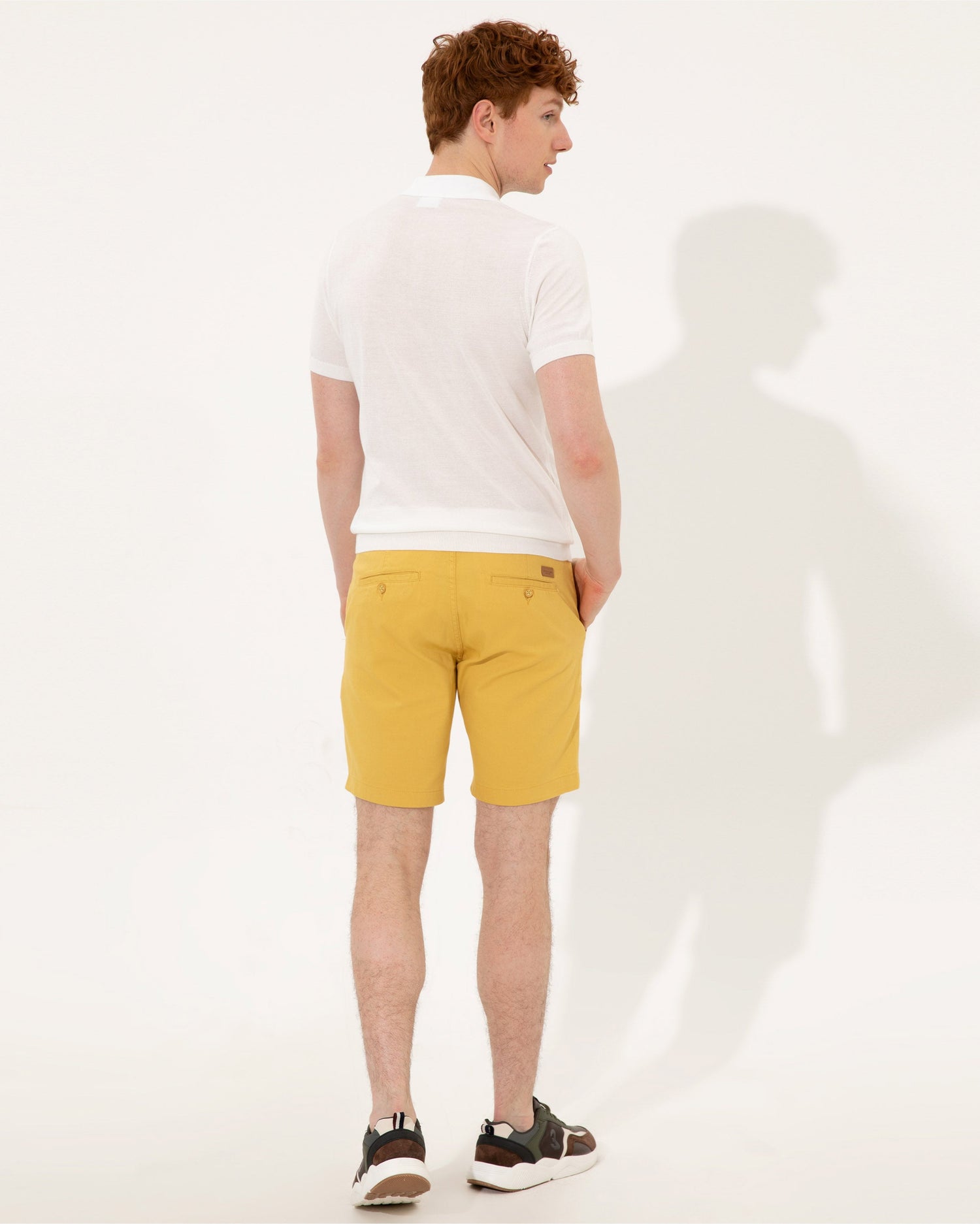 Yellow Woven Bermuda Capri U.S. Polo Assn.