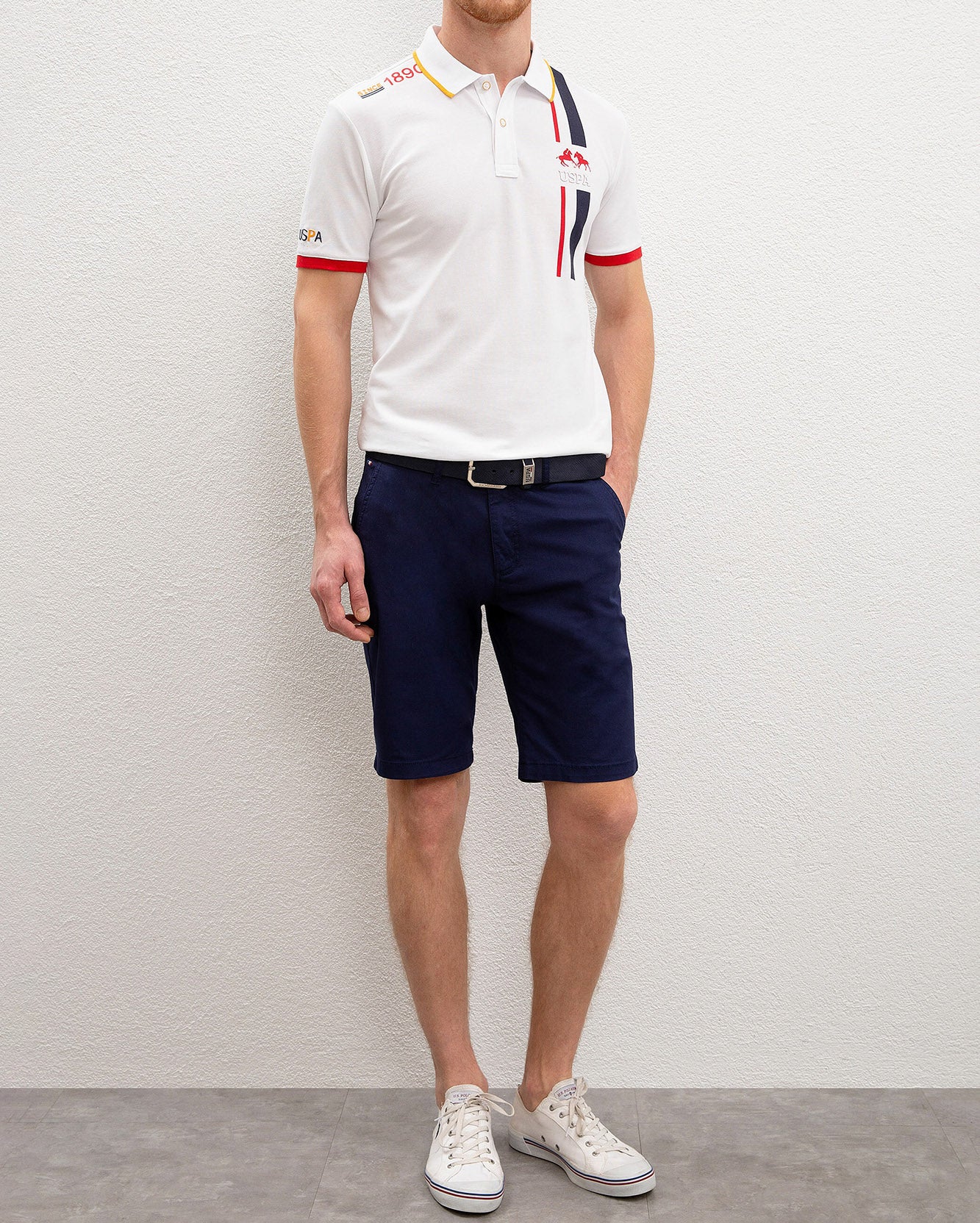 Dark Blue Woven Bermuda Capri U.S. Polo Assn.