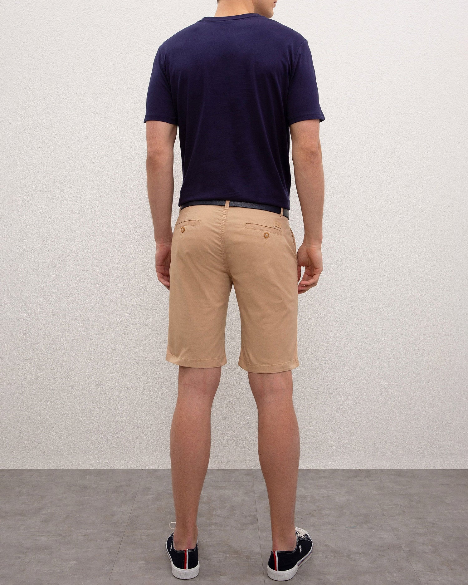 Beige Woven Bermuda Capri U.S. Polo Assn.
