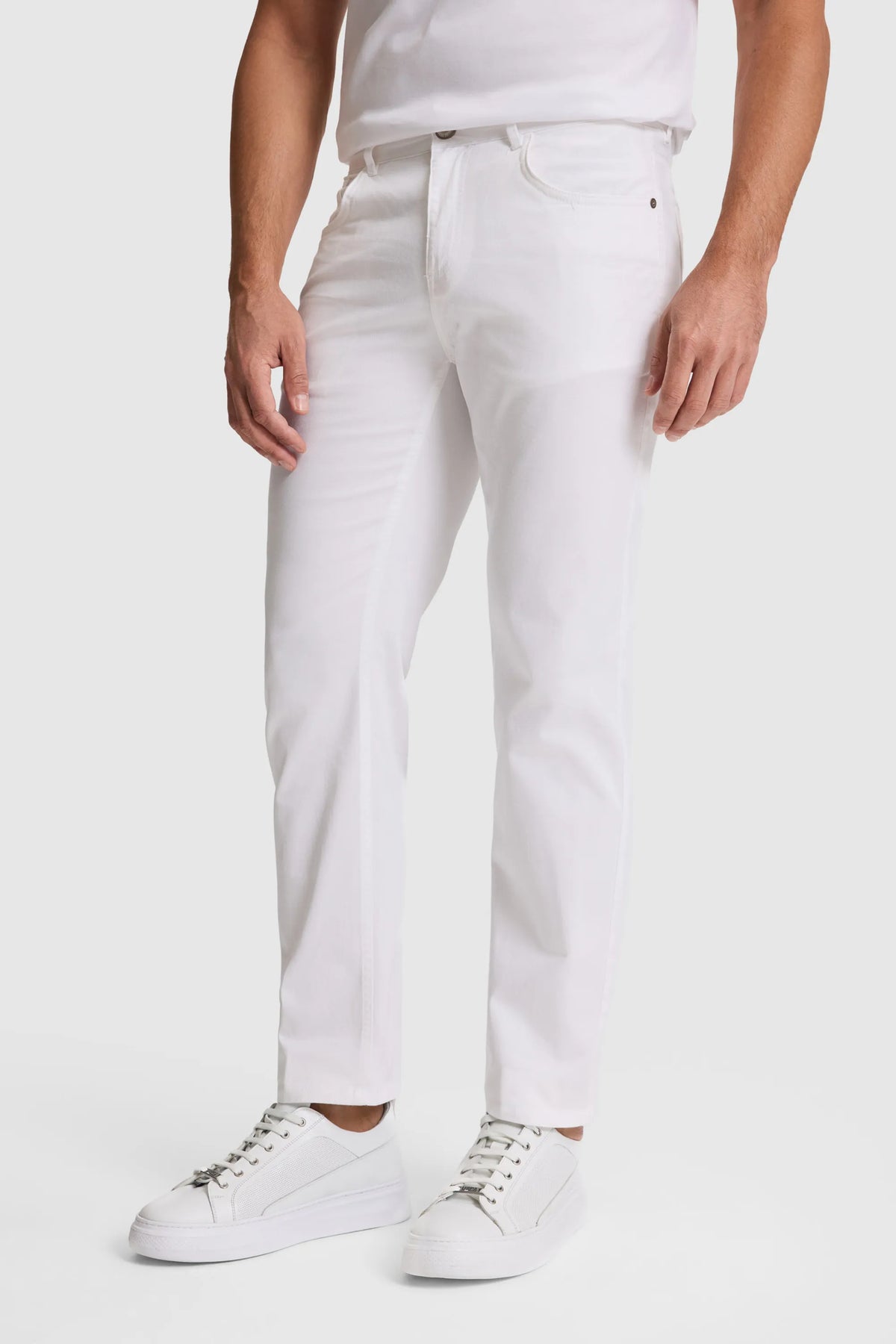 U.S. Polo Assn. White Men White Slim Fit Chino Trousers SKU: G081GL0780 PU-8794_VR013 Image 04