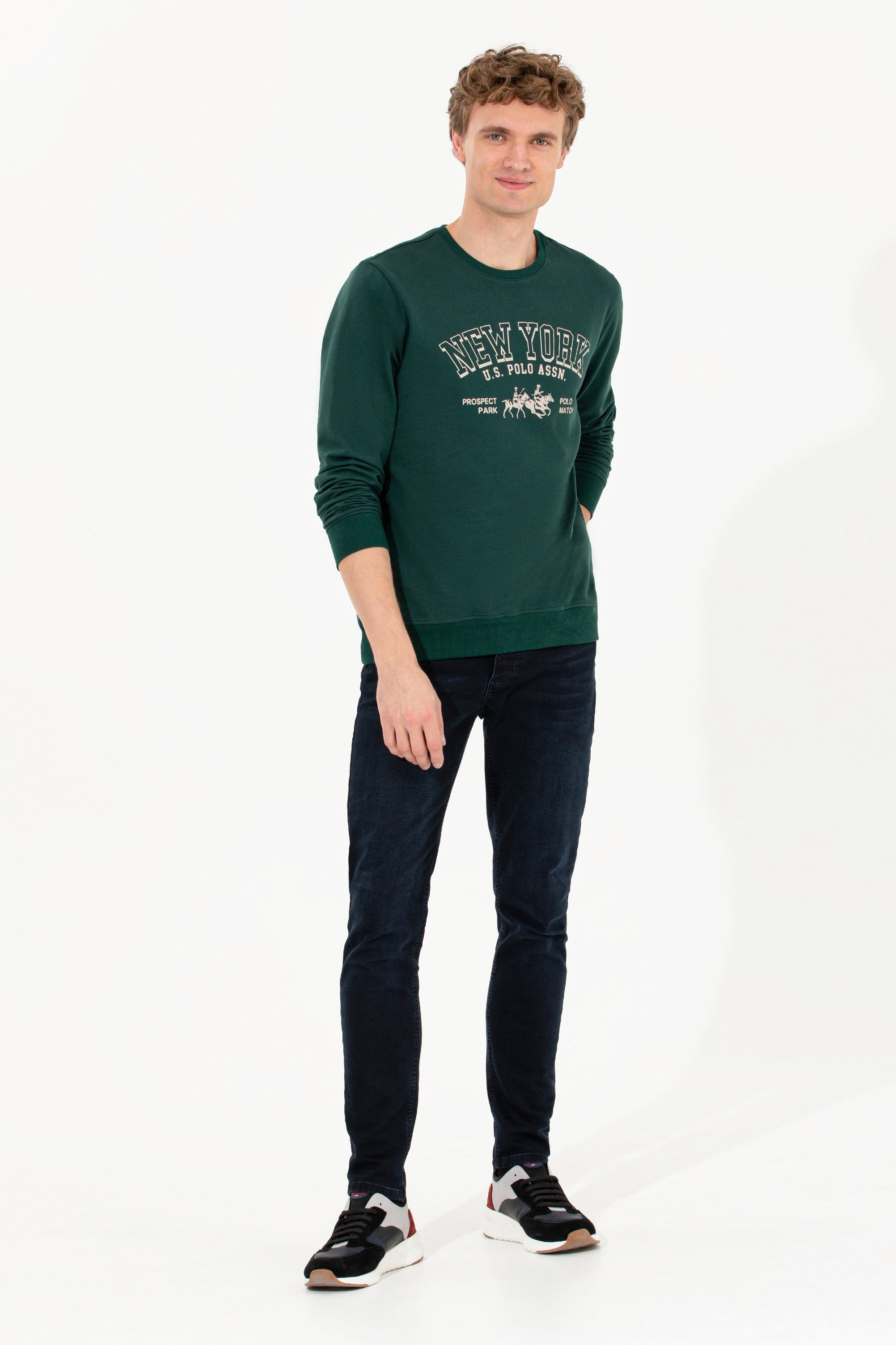 Green Sweat Shirt U.S. Polo Assn.