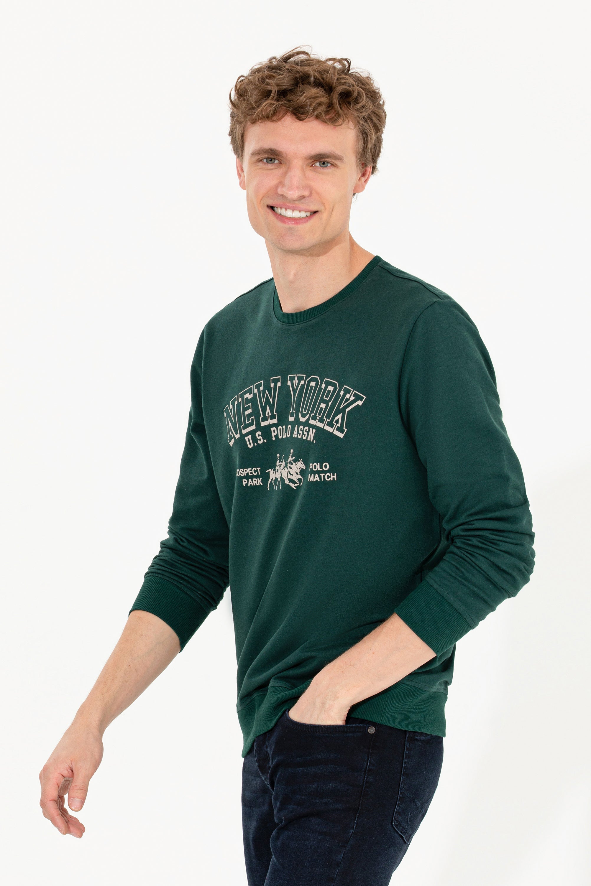Green Sweat Shirt U.S. Polo Assn.