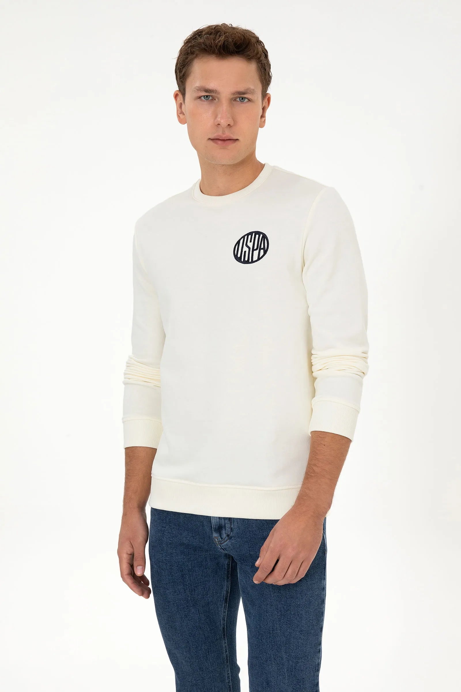U.S. Polo Assn._Pearl_Pearl Sweatshirt With Logo_G081GL0820 2237377_VR256_01