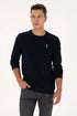 U.S. Polo Assn. Navy Men Navy Crew Neck Sweatshirt SKU: G081GL0820 2249136_VR033 Image 01