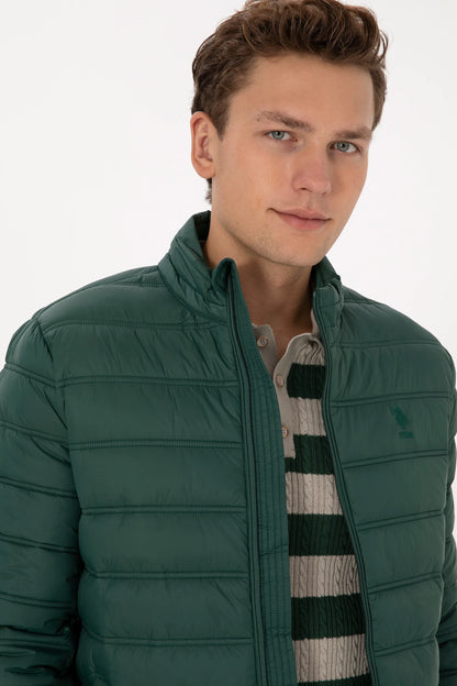 U.S. Polo Assn._Dark Green_Dark Green Puffer Jacket_G081GL0MS0 2246494_VR079_02