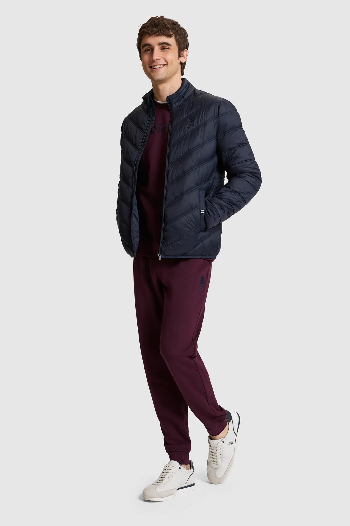 U.S. Polo Assn. Navy Men Navy Quilted Puffer Jacket SKU: G081GL0MS0 PU-13216_VR033 Image 04