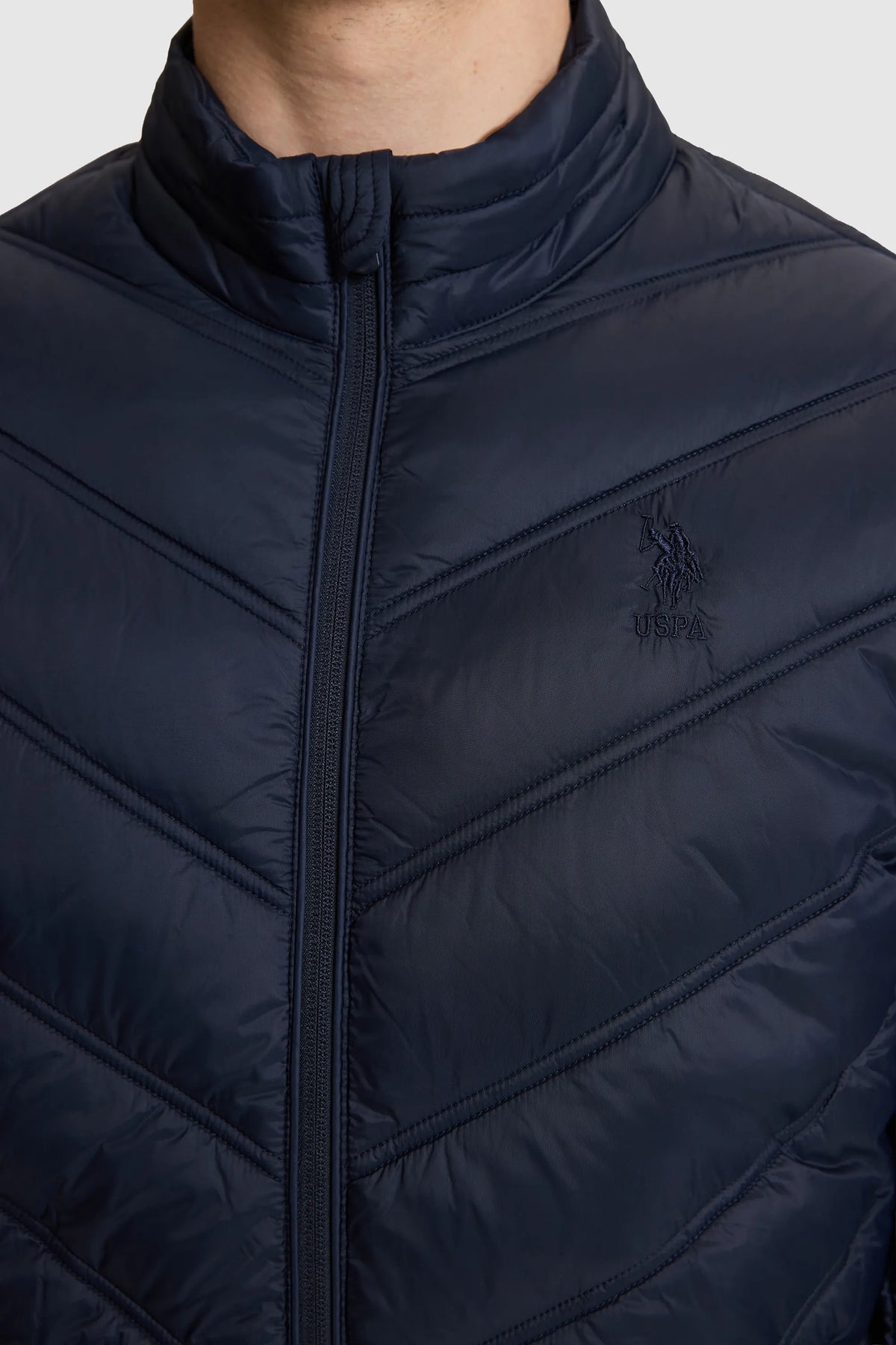 U.S. Polo Assn. Navy Men Navy Quilted Puffer Jacket SKU: G081GL0MS0 PU-13216_VR033 Image 06