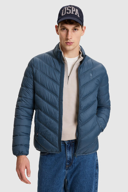 U.S. Polo Assn. Oil Men Oil Chevron Quilted Puffer Jacket SKU: G081GL0MS0 PU-13216_VR102 Image 02
