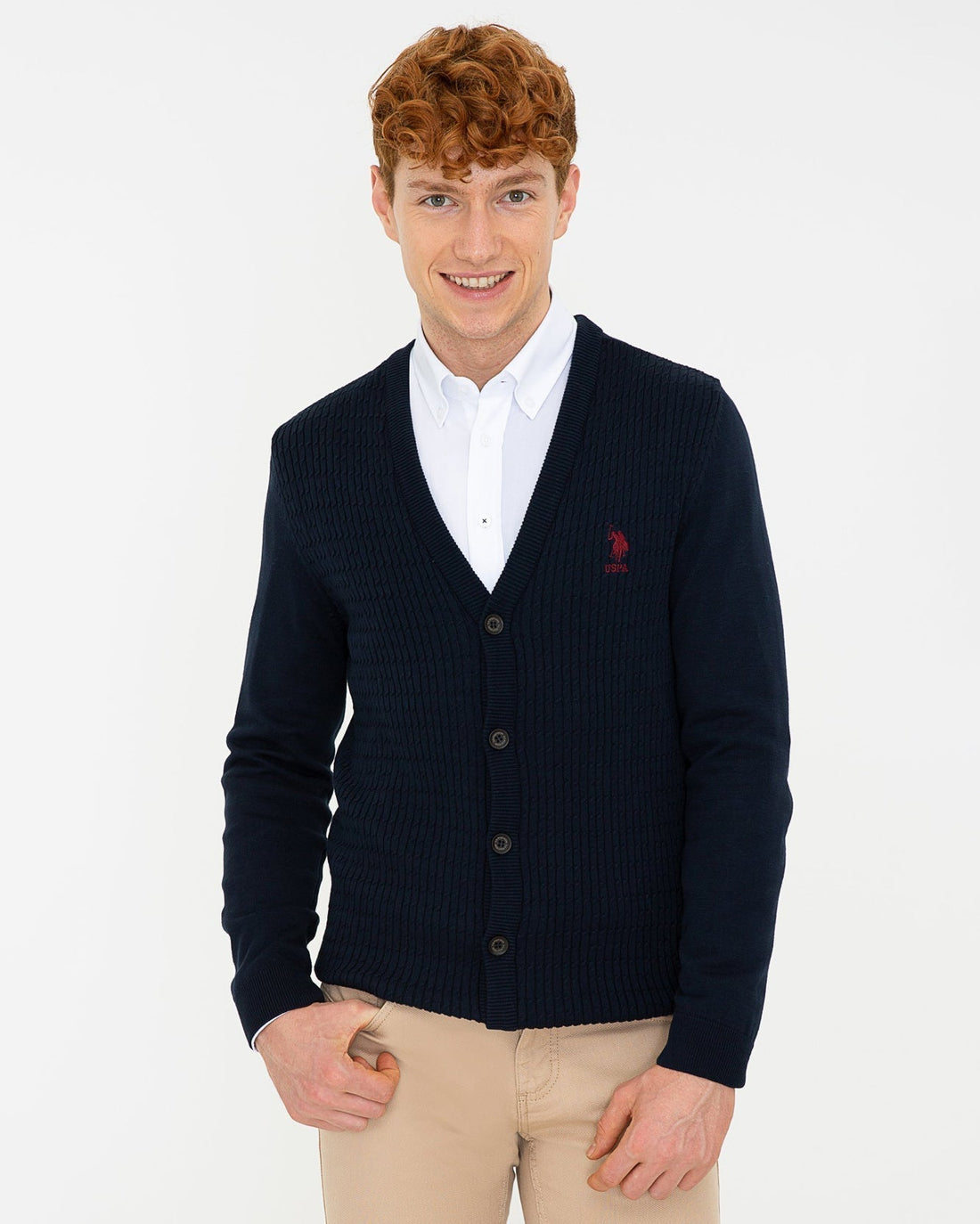 Dark Blue Knitting Cardigan U.S. Polo Assn.