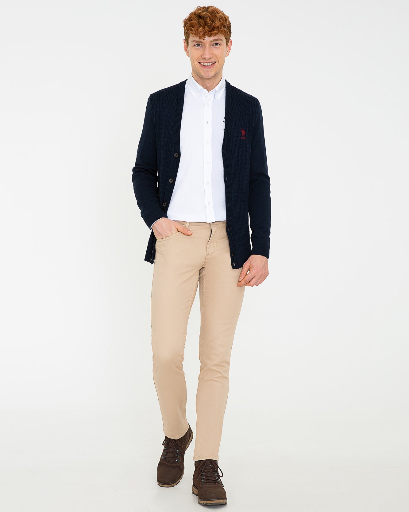 Dark Blue Knitting Cardigan U.S. Polo Assn.