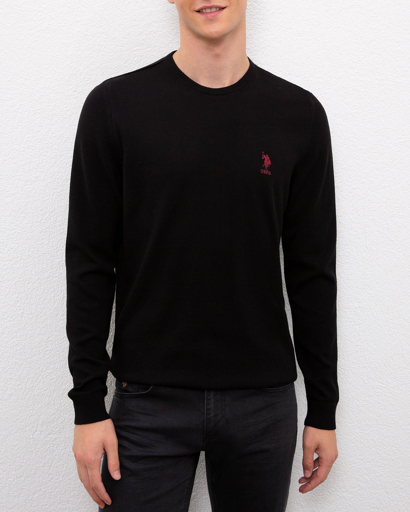 Black Knitting Jumper U.S. Polo Assn.