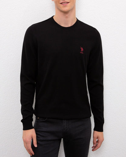Black Knitting Jumper U.S. Polo Assn.